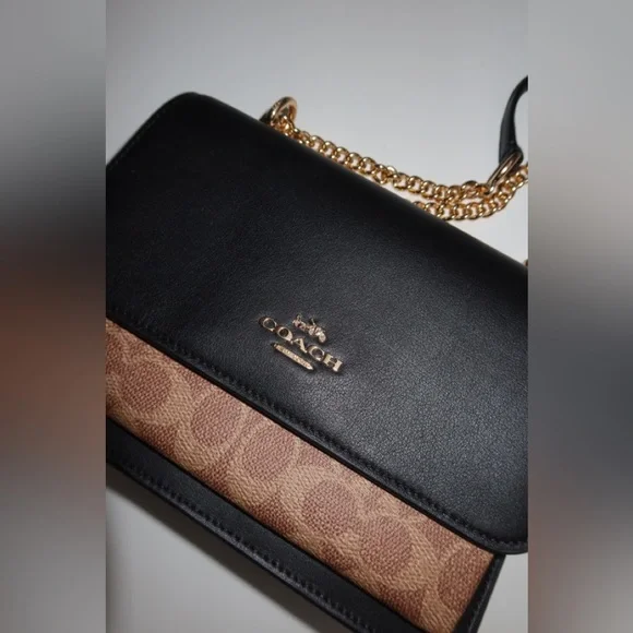 Coach Black and Brown Crossbody Bag - Picture 3 of 15